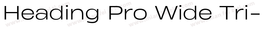 Heading Pro Wide Tri字体转换